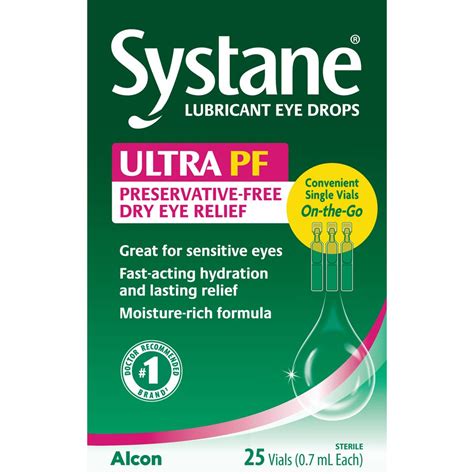 Systane Ultra Lubricant Eye Drops For Dry Eye Symptoms 25 Preservative