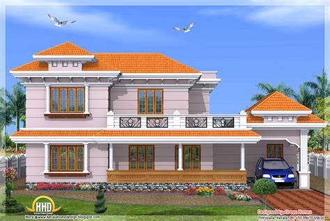 Kerala Model 2500 Sqft 4 Bedroom Home Kerala Home Design And Floor