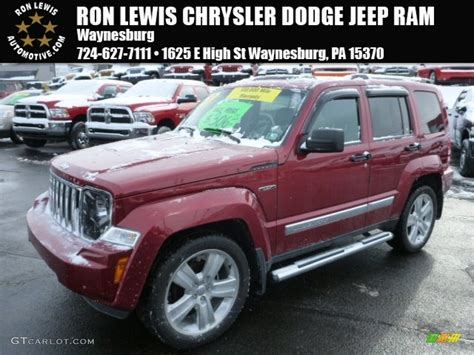 Deep Cherry Red Crystal Pearl Jeep Liberty Jet X Photo