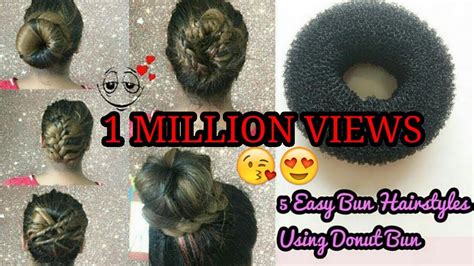How To Use A Bun Donut With Long Hair Hair Bun Hairstyles Tutorial