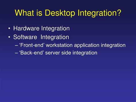 Ppt Desktop Integration Powerpoint Presentation Free Download Id