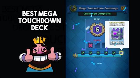 Best Mega Touchdown Deck Easy 6 Wins Clash Royaleelixir Golem Op
