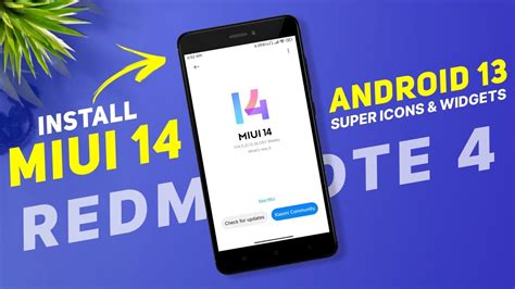 Install Miui 14 On Redmi Note 4 Android 13 How To Repartiton Full