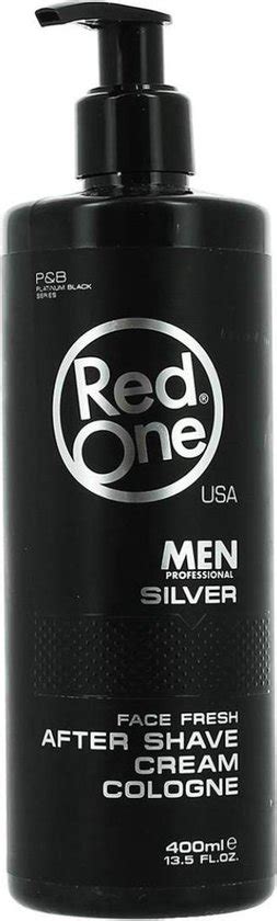 Red One Men Silver Face Fresh After Shave Cream Cologne 400ml