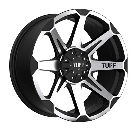 1680t05106140f06 16x8 6x1397 10 Offset Tuff Rims T05 Flat Black W