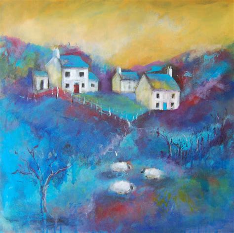 Contemporary Painting Modern Abstract Landscape Art On Canvas By T A Marrison
