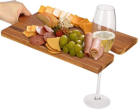 Aidea Wood Cutting Board Cheese Board With Handle Set Of 2