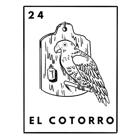 Loteria Mexicana Coloring Pages Full Set Etsy España