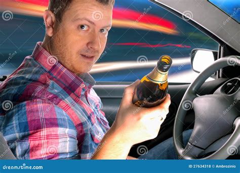Drunk Driver Drinking Alcohol Royalty Free Stock Photos Image 27634318