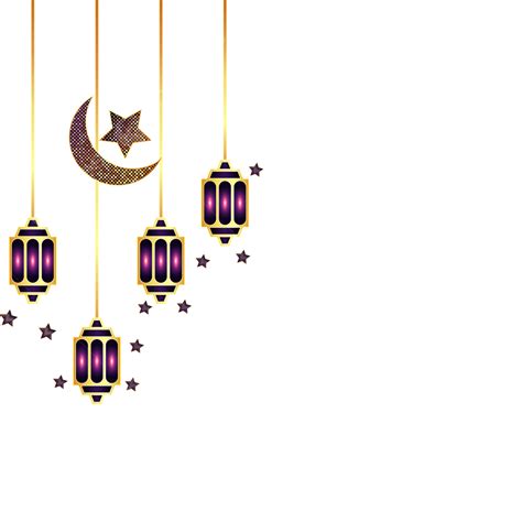 Gambar Desain Lentera Ramadhan Dengan Bulan Dan Bintang Lentera