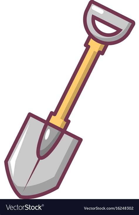 Shovel Icon Cartoon Style Royalty Free Vector Image