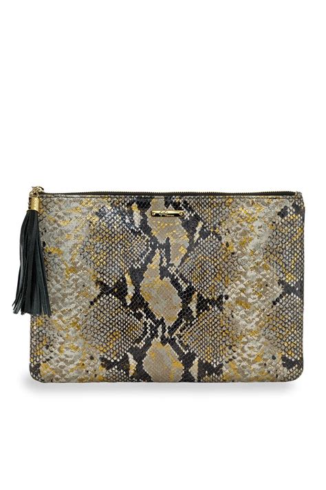 Snake Uber Clutch By Gigi New York For 26 Rent The Runway