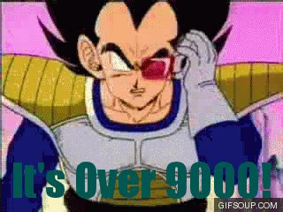 Vegeta's quote it's over 9000! from the saiyan saga in the english dub of dragon ball z is a popular internet meme. Dragon Ball | Know Your Meme