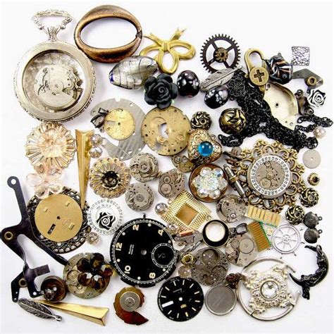 Steampunk Watch Parts Vintage And Nos Jewelry Parts Findings Etsy