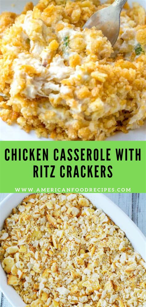 Mix sour cream and soup. CHICKEN CASSEROLE WITH RITZ CRACKERS - Recipe By Mom ...