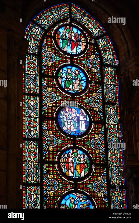 12th Century Medieval Gothic Stained Glass Depictig The Hebrew Profit