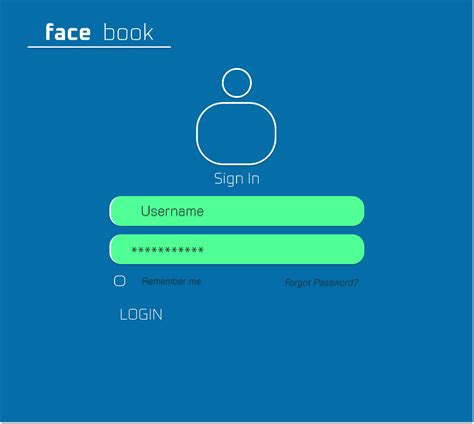 Facebook Log In Figma