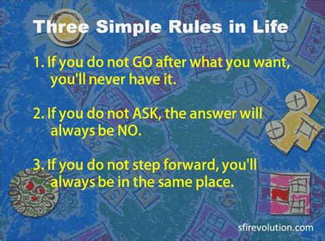 Three Simple Rules In Life Notessfi
