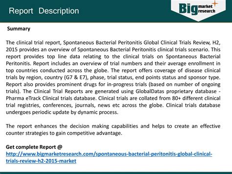 Ppt Spontaneous Bacterial Peritonitis Market Global