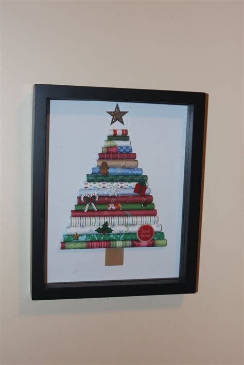 Littleflowercrafts Rolled Paper Christmas Tree In A Shadowbox