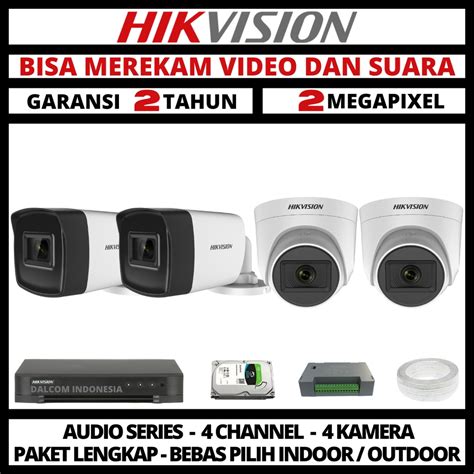 Jual Paket Cctv Hikvision Mp Channel Camera Turbo Hd P Kamera