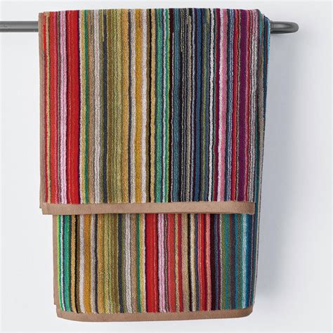The Company Store Rhythm Multicolored Striped Cotton Bath Towel Vk17