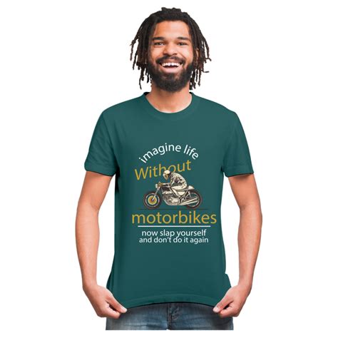 Round Black Imagine Life Without Motorbikes Printed T Shirts At Rs 399