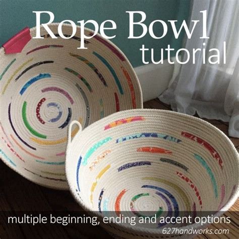 Rope Bowl Tutorial Clothesline Basket Rope Basket Basket Weaving