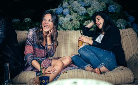 Happy Women Friends Laughing People Images ~ Creative Market