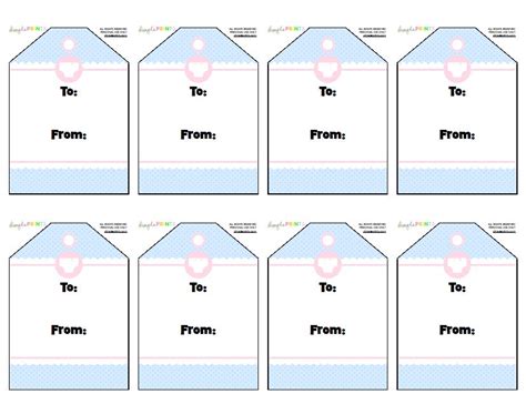 These free printable baby shower tags really could work for any kind of shower. Free Baby Shower Gift Tags - The Cards We Drew