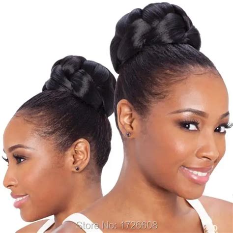 2016 Fake Hair Buns For Black Women Hair Make Up Chignon Hairpiece