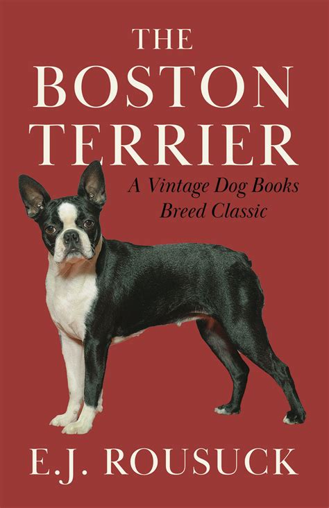 The Boston Terrier A Vintage Dog Books Breed Classic By Ej Rousuck