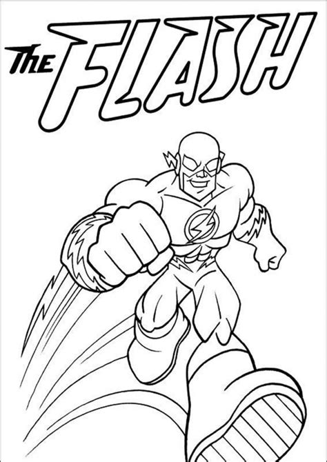 Free And Easy To Print Flash Coloring Pages Tulamama