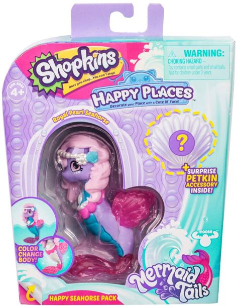 Shopkins Happy Places Season 6 Mermaid Tails Royal Pearl Seahorse Happy