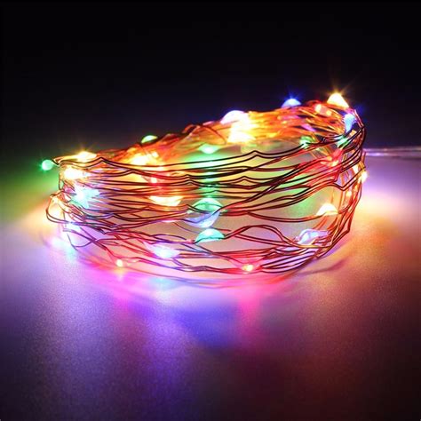 300cm Multicolor Copper Wire Mini Led String Lights Battery Operated