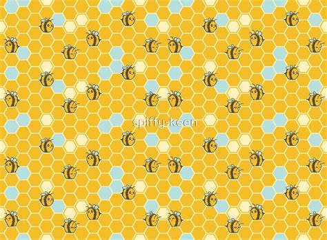 Hexagon Bees By Spiffy Keen Redbubble