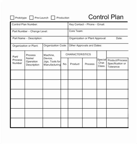 Quality Control Plan Template Excel