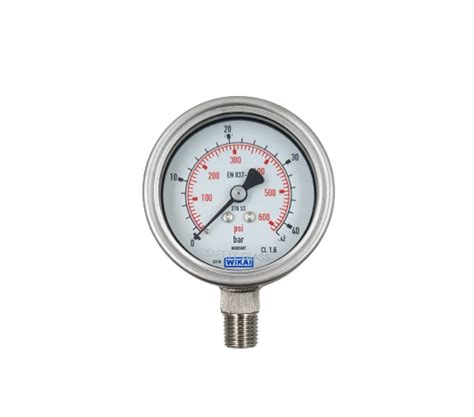 Wika Fully Stainless Steel Pressure Gauge 2325063 Withwithout