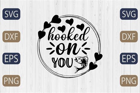 Hooked On You Svg Graphic By Graphicbd · Creative Fabrica