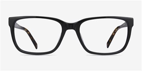 Demo Rectangle Black Glasses For Men Eyebuydirect Canada
