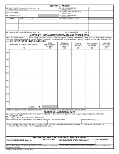 Va Form 5655 Fill Out Sign Online And Download Fillable Pdf