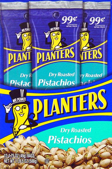 Planters 99 Dry Roasted Pistachios 12 175oz Bags