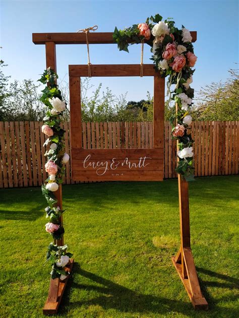 Alternative Photo Booth Selfie Board And Arch Hire The Handmade Sign Company Diy Wedding