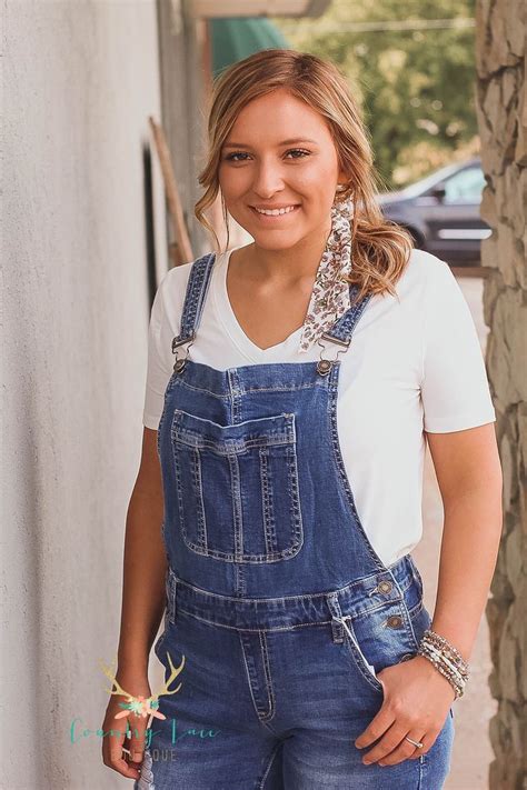 Stylish Denim Overalls At Country Lace Boutique