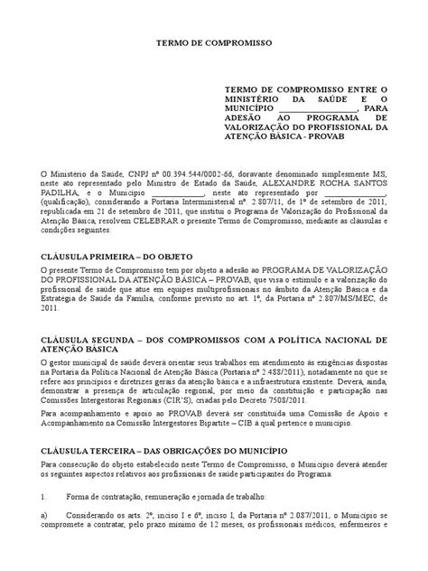 Termo De Compromisso De Pagamento De Divida Doc Financial Report