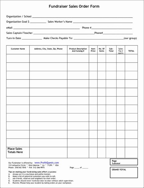 Printable Product Order Form Template Printable Templates