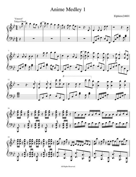 Find clarinet sheet music books for studio ghibli, japanese anime and video game songs. Anime Medley 1 Sheet music for Piano | Download free in PDF or MIDI | Musescore.com