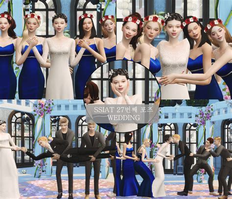 Ts4 Poses Wedding Group Poses Sims 4 Wedding Dress New Years Drinks