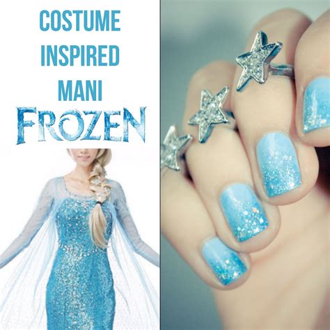 Frozen Costume Inspired Mani For Halloween Elsa Makeup Frozen Costume Frozen Inspired Frozen