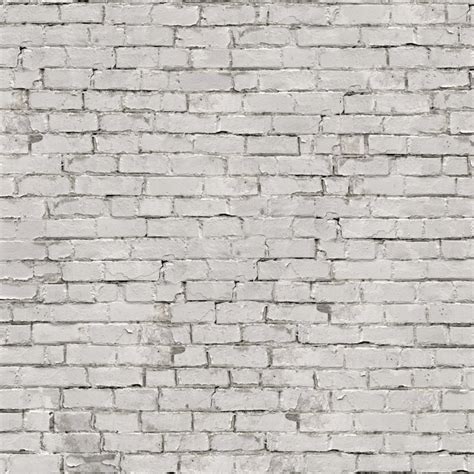 Antique White Painted Brick Wallpaperie